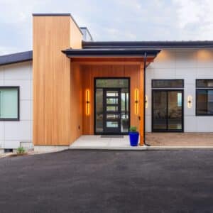 The Aubrey | Modern Home Plan on Sloping Lot