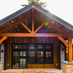 Interior photo featuring the newly created bonus study and open living spaces from the home addition project.